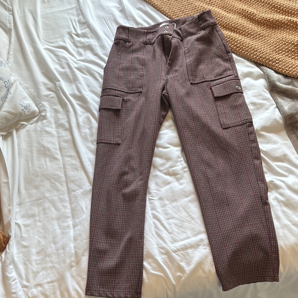 Pull&Bear Brown Relaxed Fit Trousers